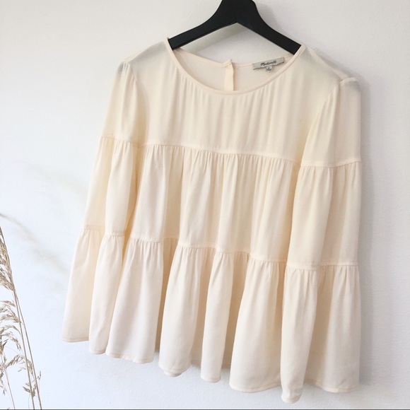 Madewell Tops - Madewell Tiered Button-Back Top